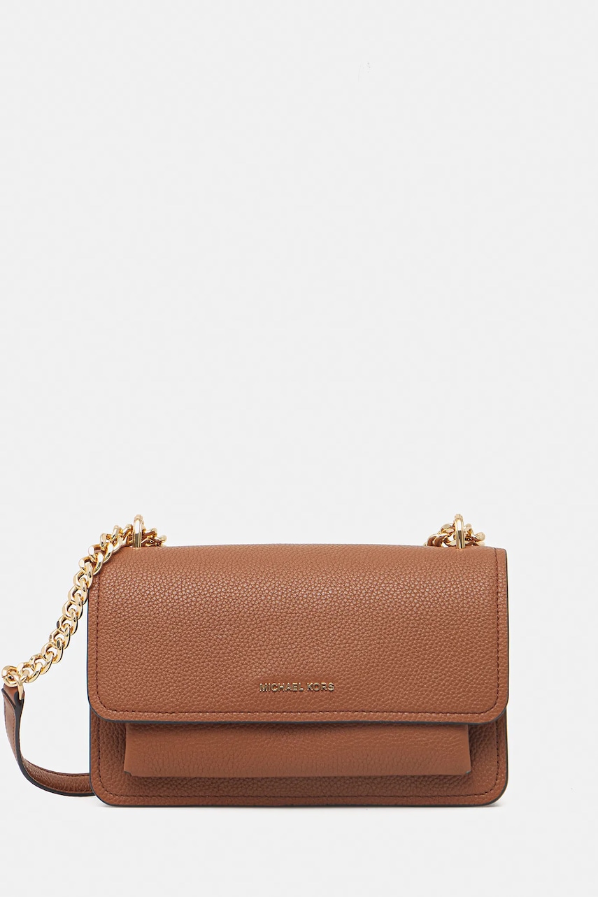 Δερμάτινη τσάντα MICHAEL Michael Kors χρώμα: μαύρο, 30T4GC7L3T