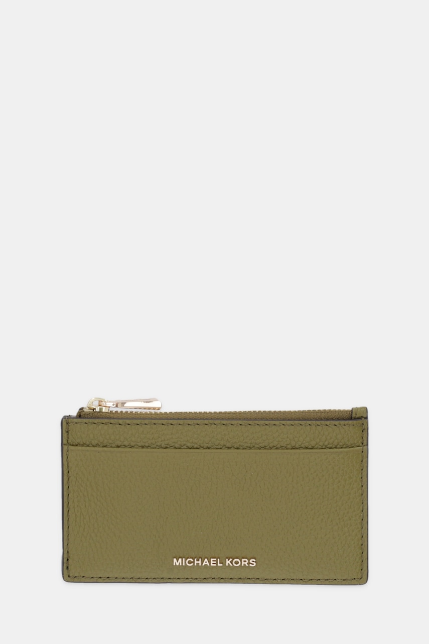 Δερμάτινο πορτοφόλι MICHAEL Michael Kors χρώμα: πράσινο, 32F5GJ6D8L
