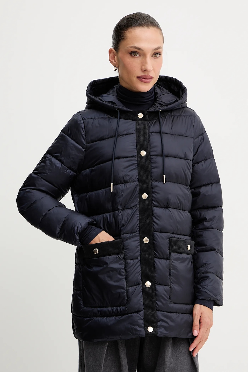 Μπουφάν MICHAEL Michael Kors χρώμα: μαύρο, 77B6682M42