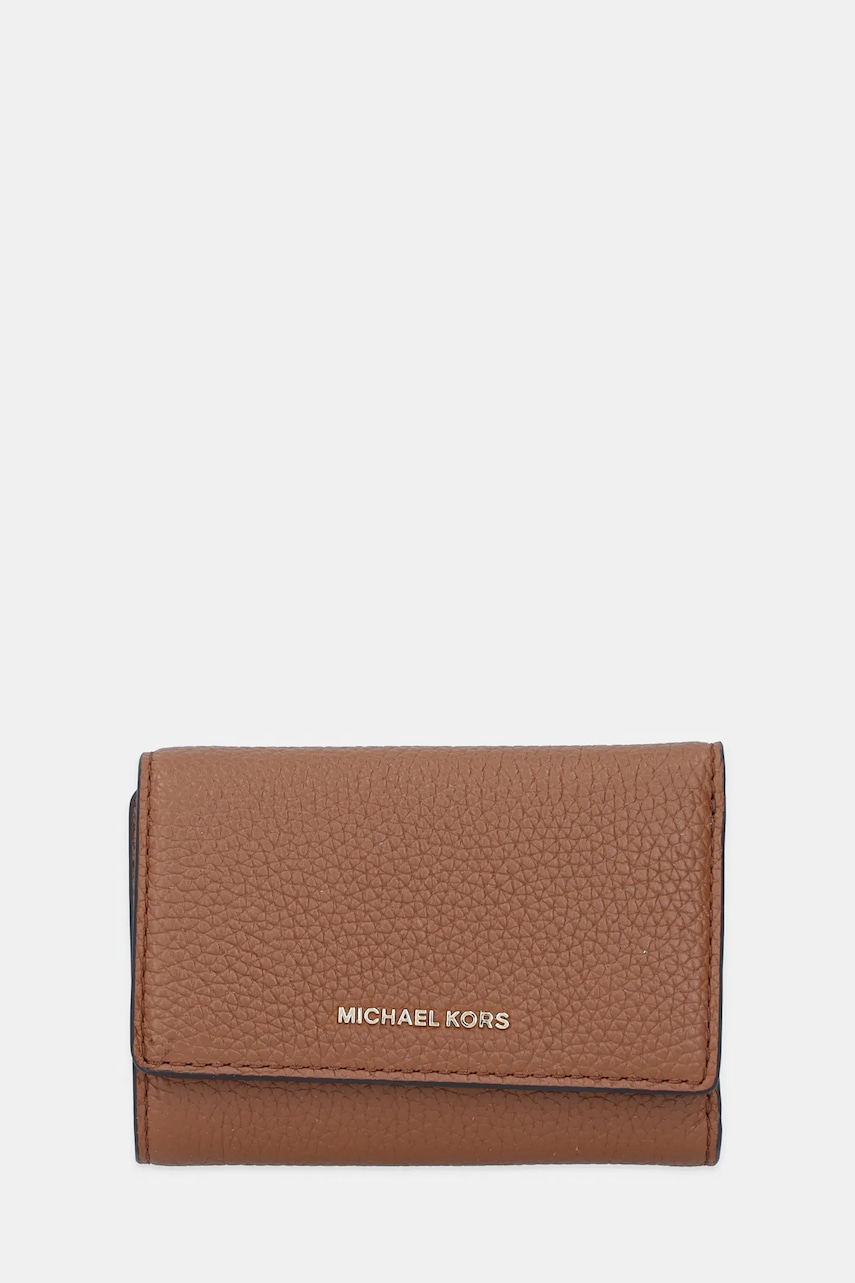 Δερμάτινο πορτοφόλι MICHAEL Michael Kors BRYANT χρώμα: καφέ, 32S5GYTP1L