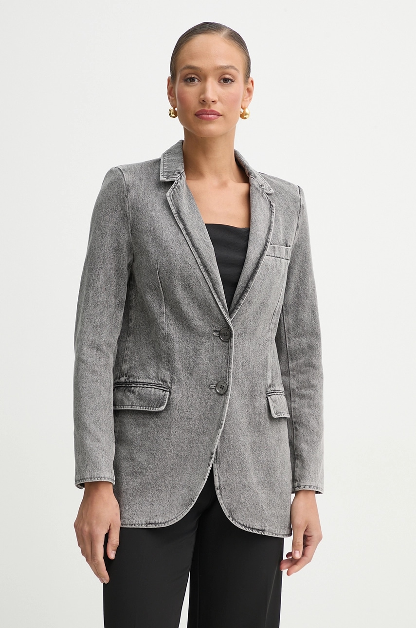 Τζιν μπουφάν MICHAEL Michael Kors χρώμα: γκρι, MR510A75G2