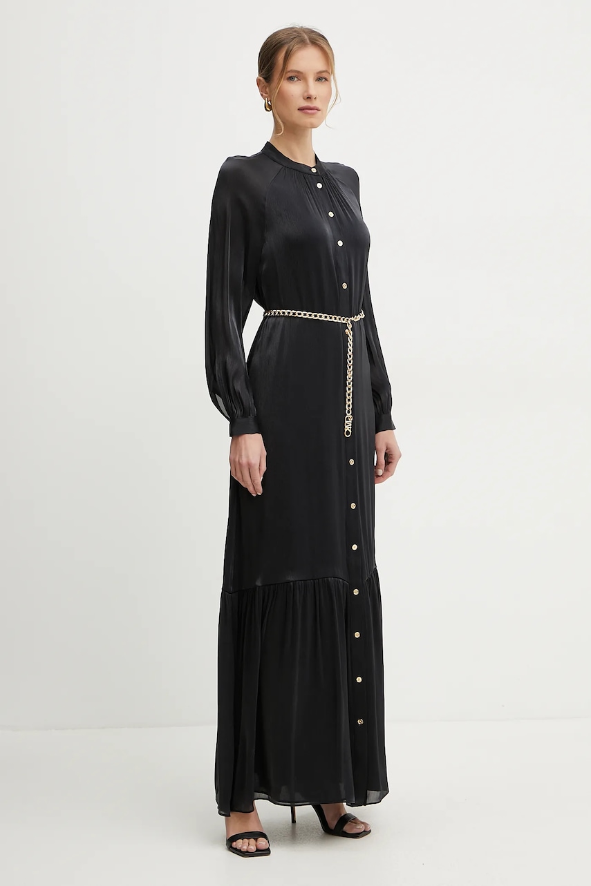 Φόρεμα MICHAEL Michael Kors χρώμα: μαύρο, MS482CM8BB