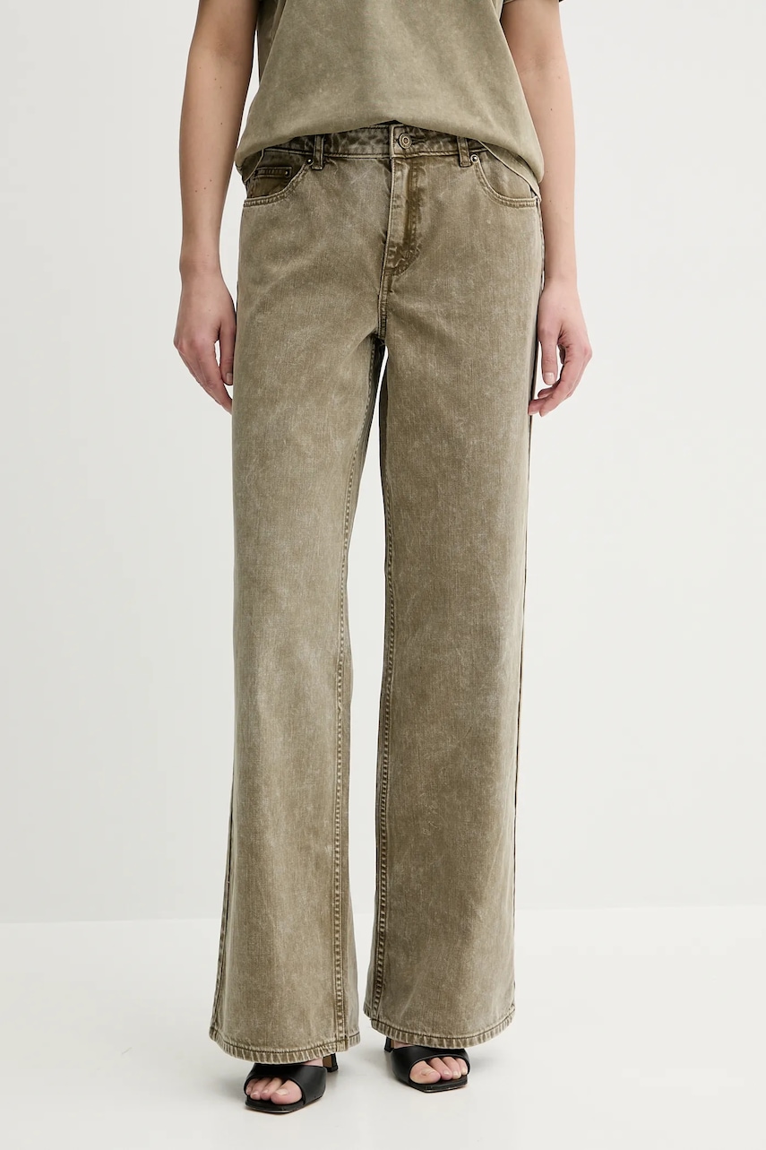 Τζιν παντελόνι MICHAEL Michael Kors χρώμα: πράσινο, MS590654LN