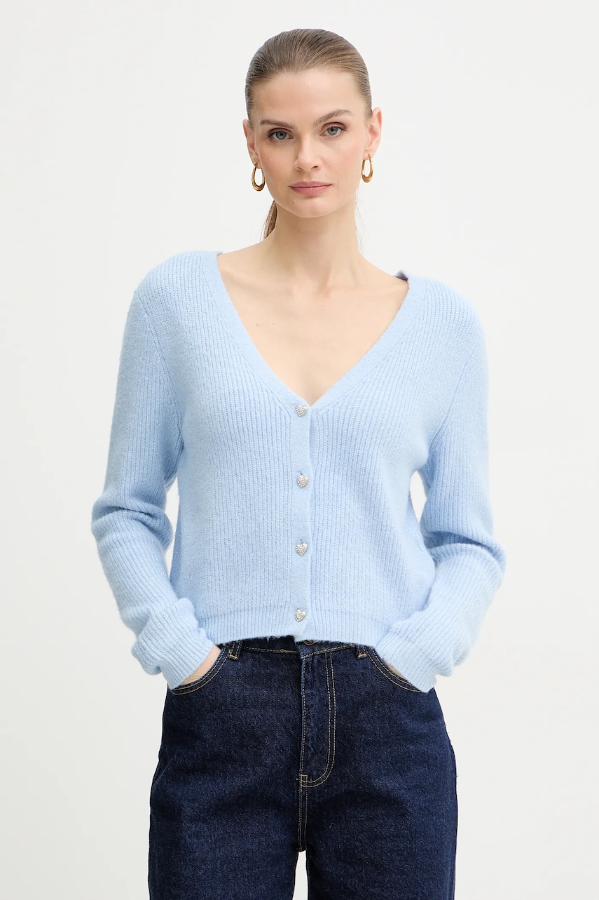 Ζακέτα από μίγμα μαλλιού Morgan MIMO χρώμα: μπεζ, MIMO