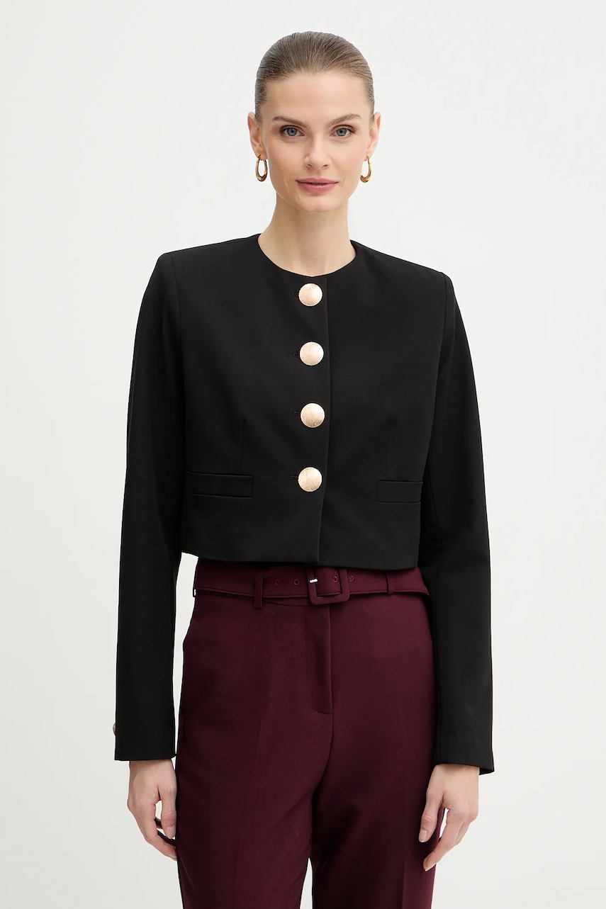 Σακάκι Morgan χρώμα: μαύρο, VPIE.F