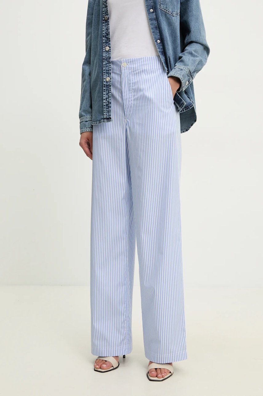 Βαμβακερό παντελόνι Moschino Jeans χρώμα: μπλε, 0328 3725