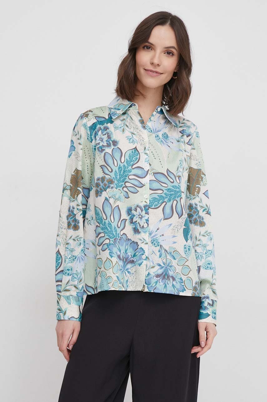 Βαμβακερό πουκάμισο Mos Mosh χρώμα: πράσινο