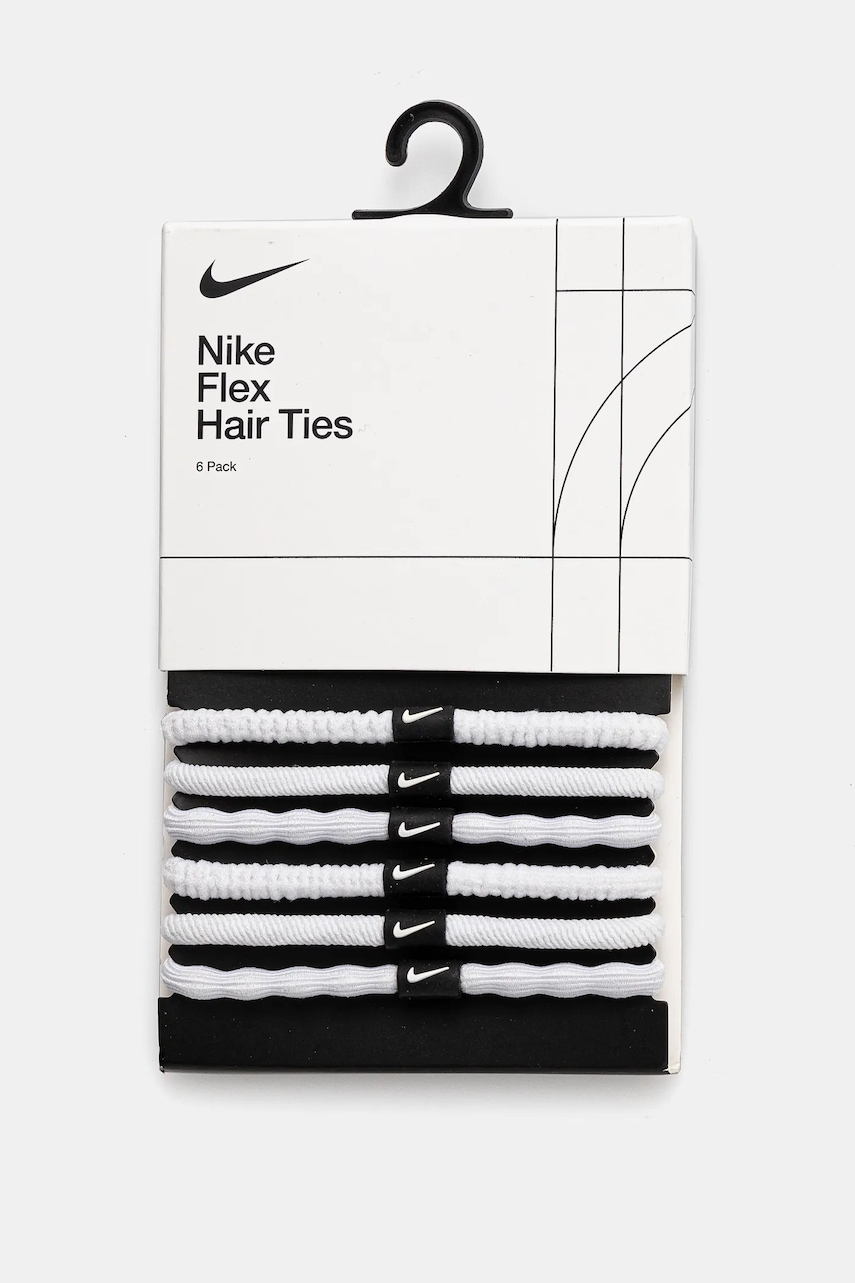Λαστιχάκια μαλλιών Nike 6-pack χρώμα: άσπρο, N.100.9194.189.OS