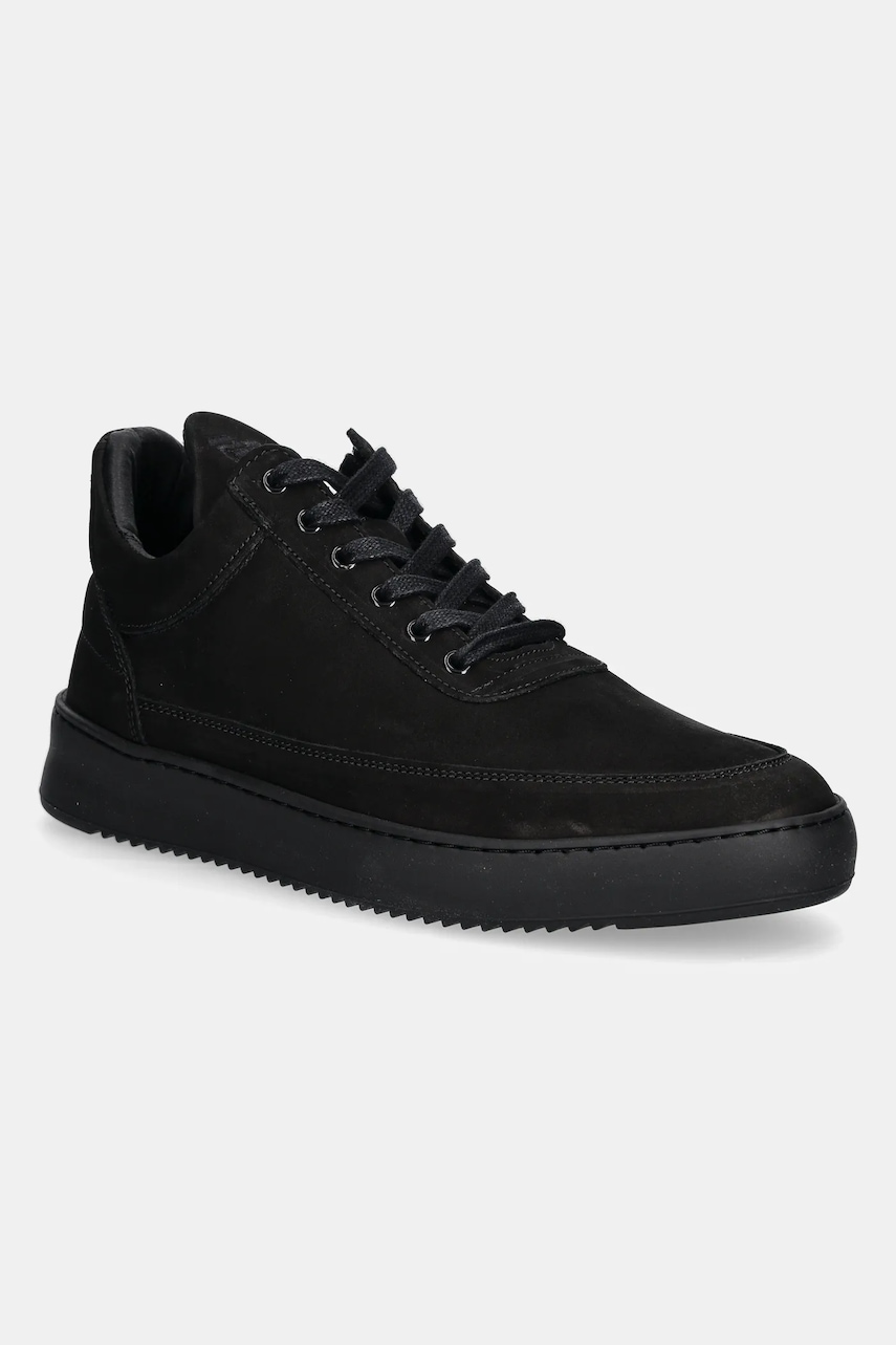 Nubuck sneakers Filling Pieces Low Top Ripple Nubuck χρώμα: μαύρο, 25122841847