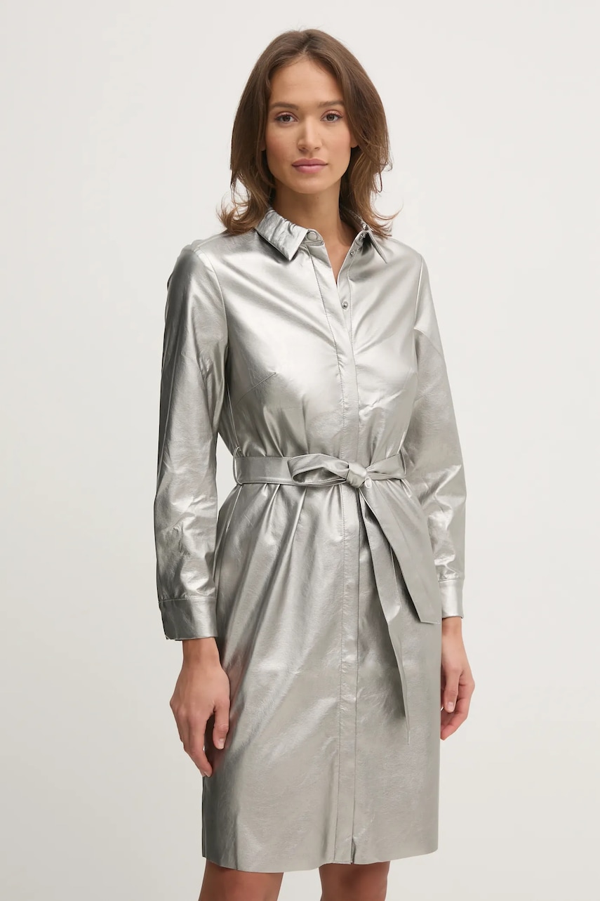 Φόρεμα OUI χρώμα: ασημί, 90946