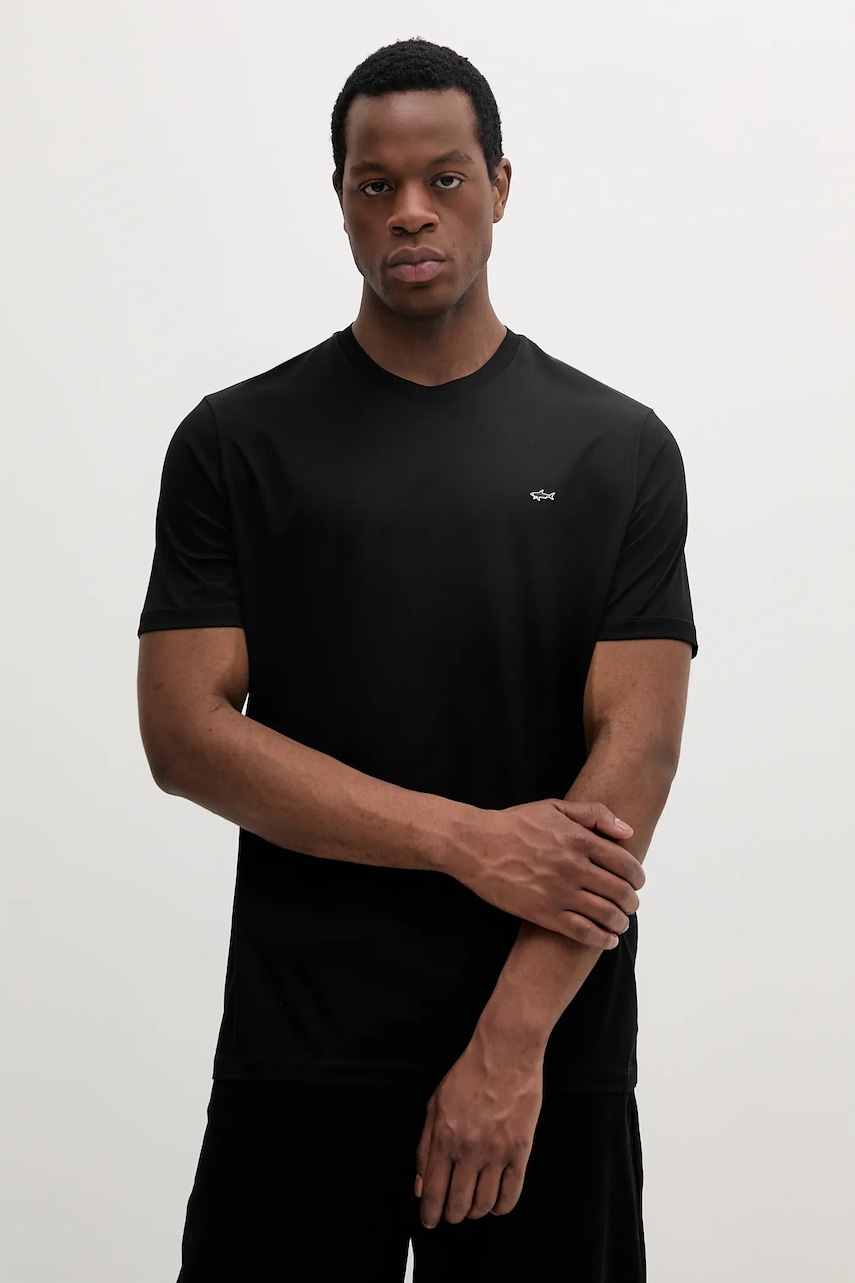 Βαμβακερό μπλουζάκι Paul&Shark ανδρικά, χρώμα: ναυτικό μπλε