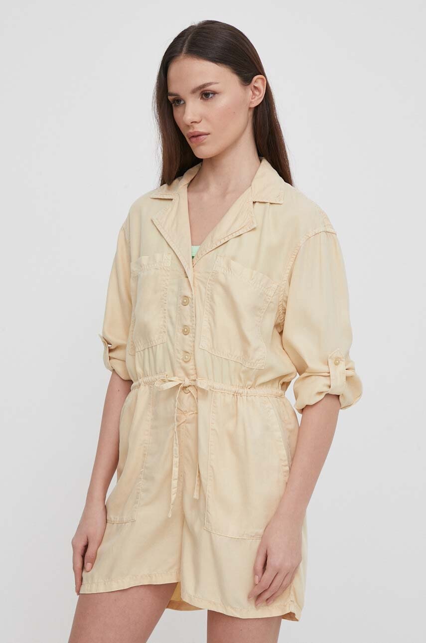 Ολόσωμη φόρμα Pepe Jeans Elison ELISON χρώμα: μπεζ PL230479