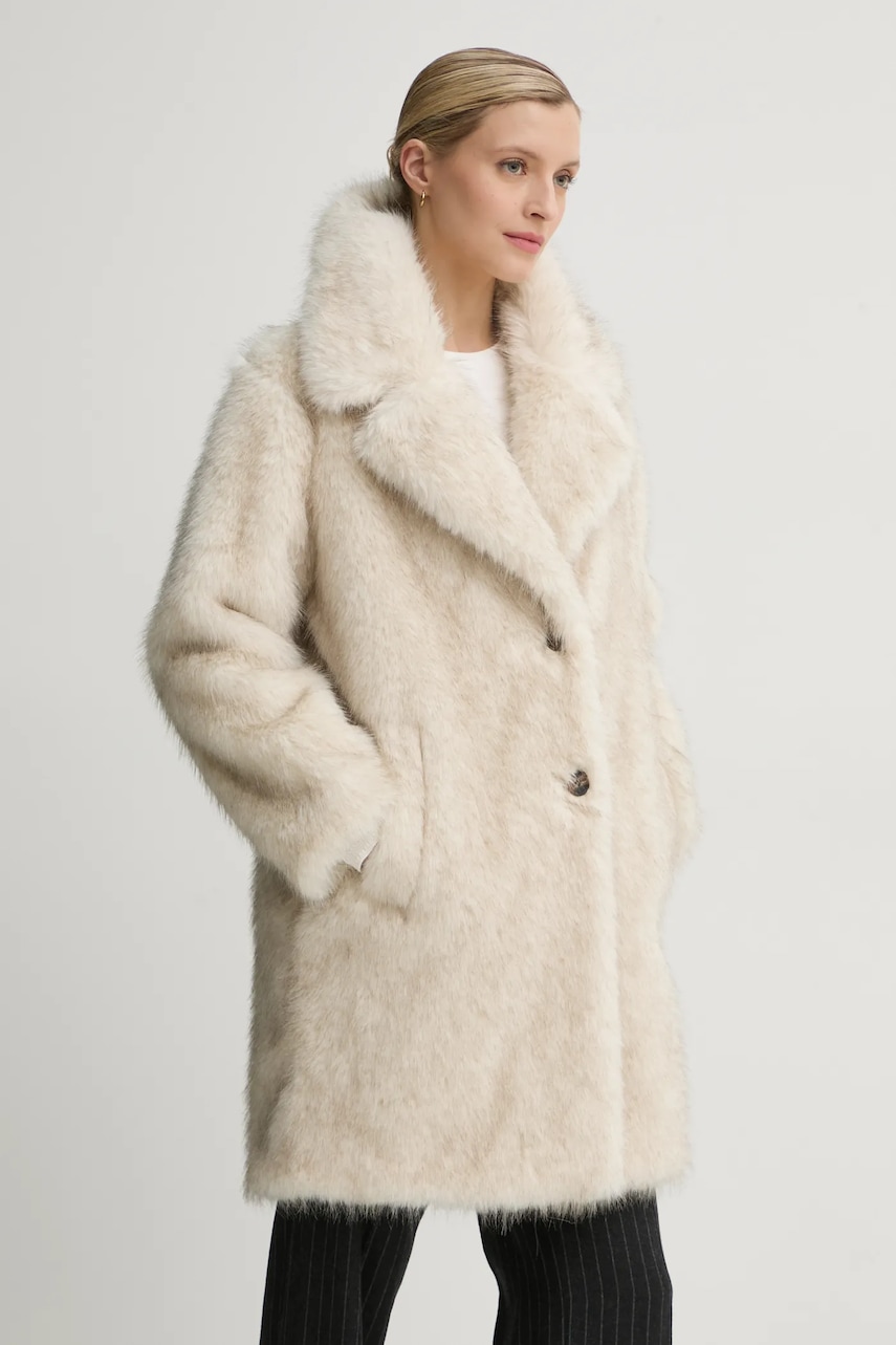 Παλτό Pepe Jeans FRIDA χρώμα: μπεζ, PL402502