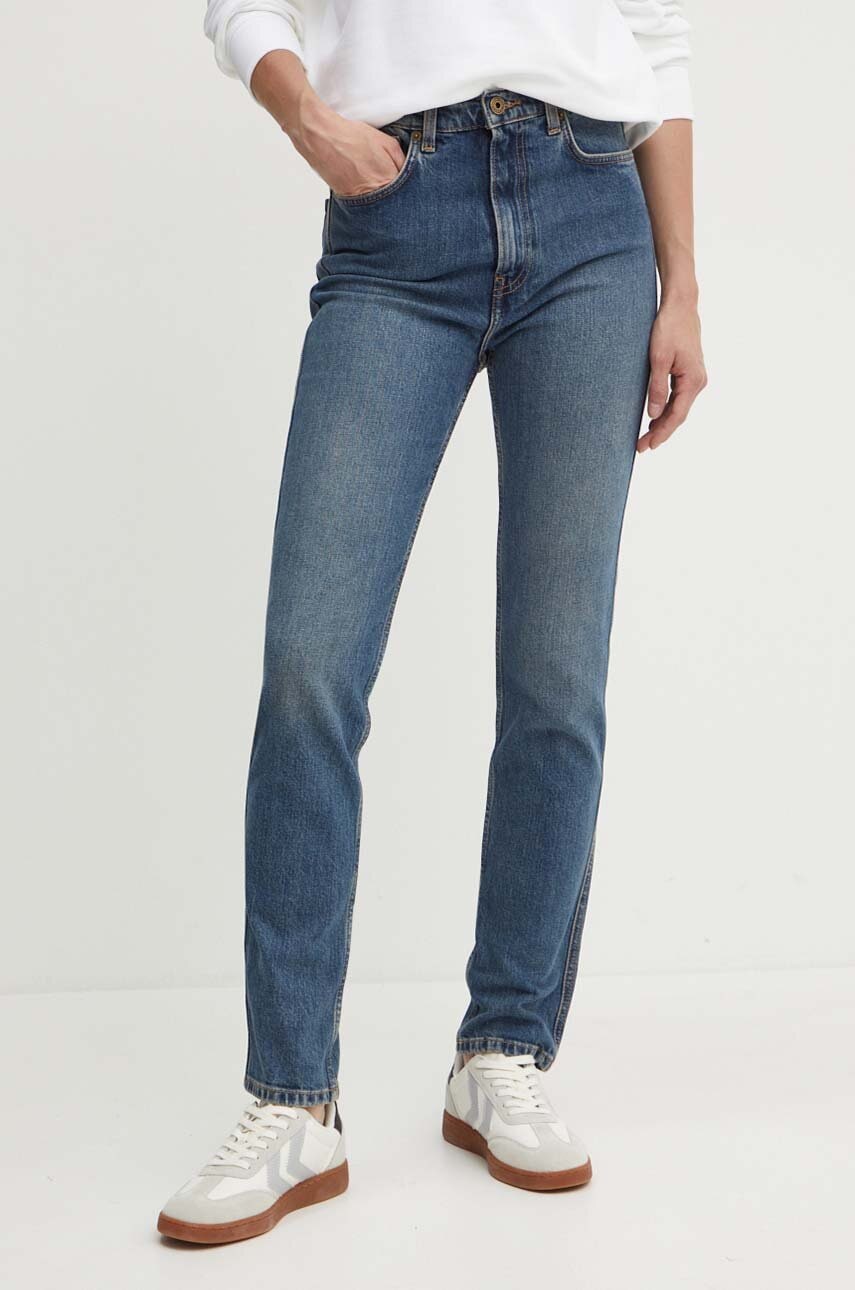 Τζιν παντελόνι Pepe Jeans SLIM JEANS UHW χρώμα: ναυτικό μπλε, PL204590HW7