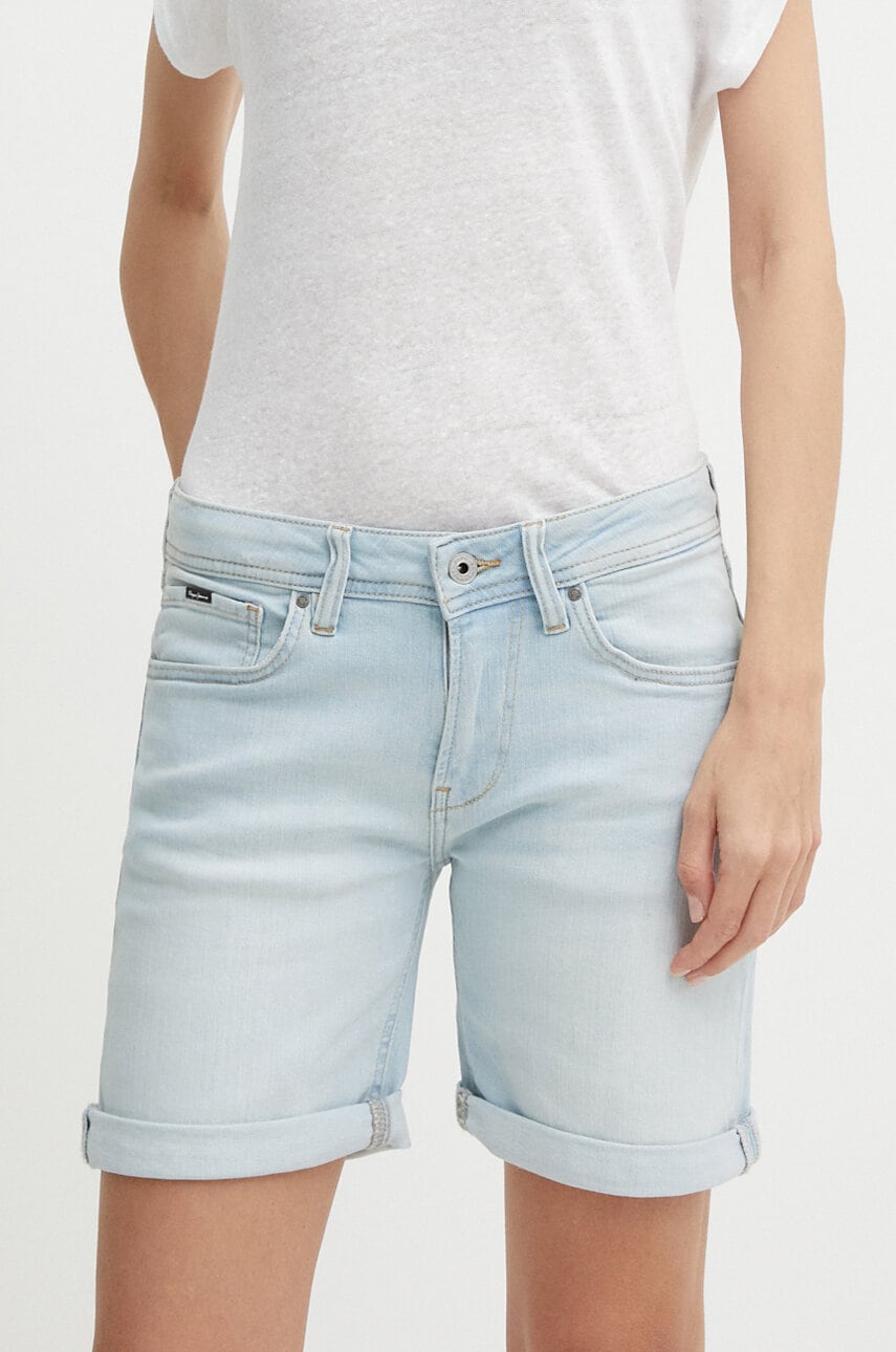 Τζιν σορτς Pepe Jeans SLIM SHORT MW SLIM SHORT MW PL801120RH6 PL801120RH6