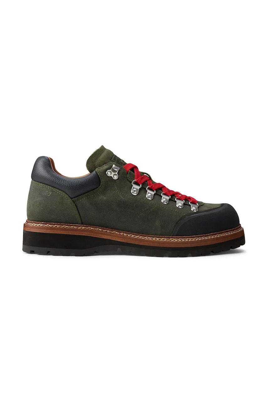 Σουέτ κλειστά παπούτσια Polo Ralph Lauren Polo Alp Low Boots ανδρικά, χρώμα: πράσινο, 812974119003