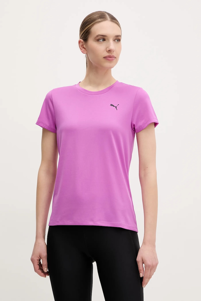 Μπλουζάκι προπόνησης Puma Train All Day Essentials χρώμα: μοβ, 527177