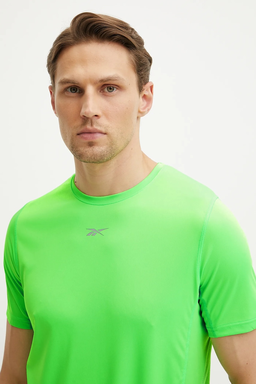 Μπλουζάκι για τρέξιμο Reebok χρώμα: πράσινο, 100222456