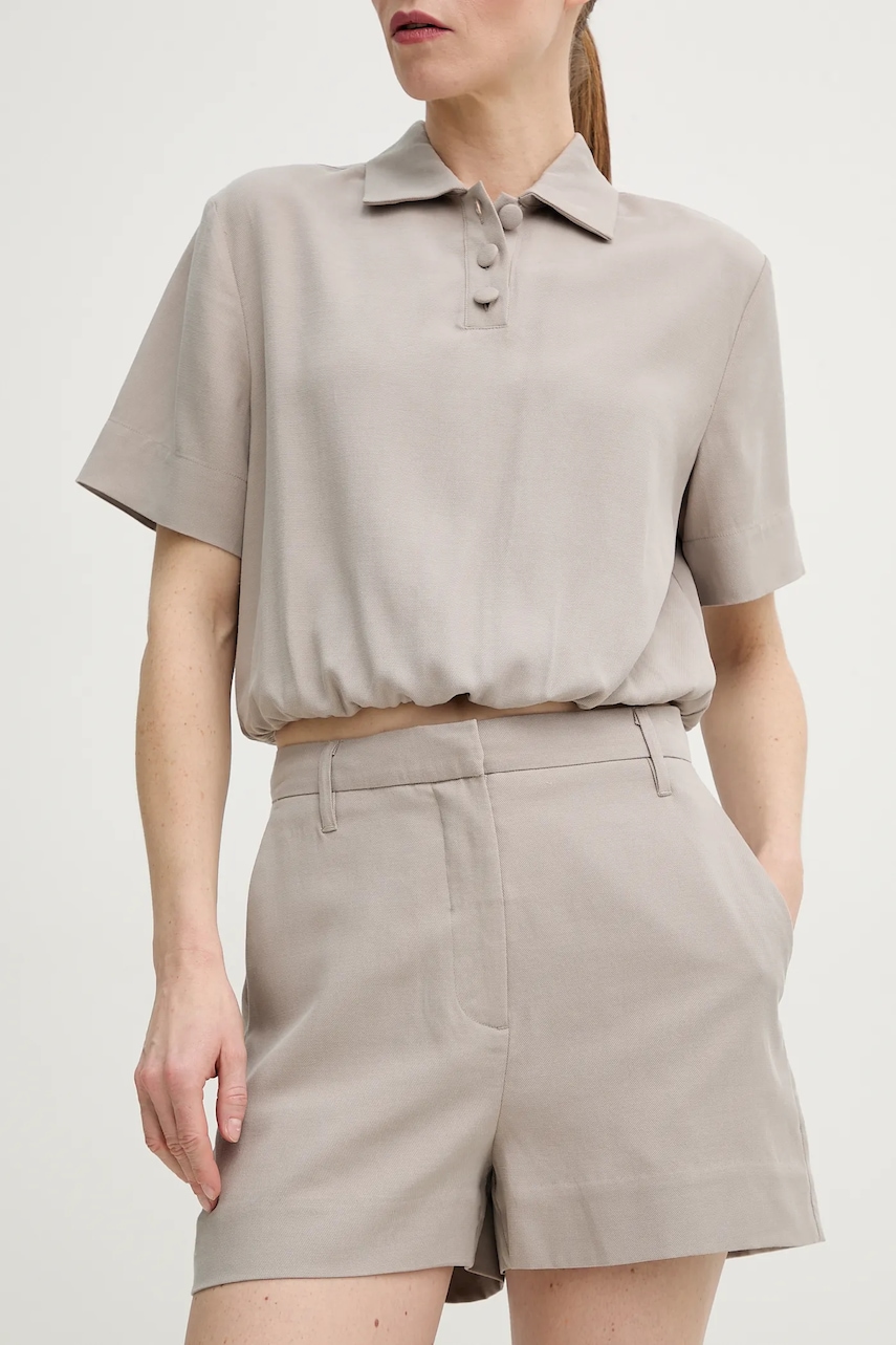 Σορτς Remain χρώμα: μπεζ, 5025901675