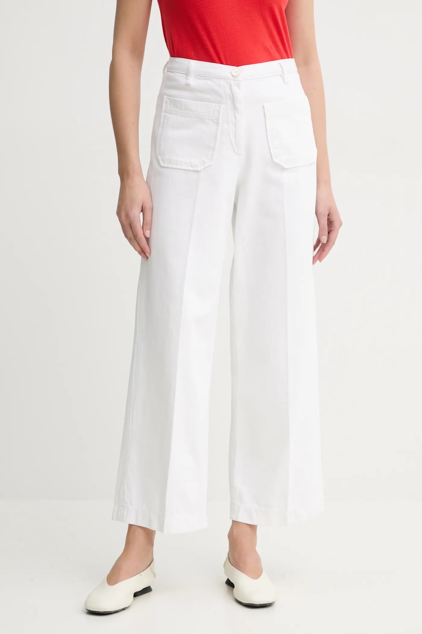 Τζιν παντελόνι Sessun χρώμα: άσπρο, 24221005