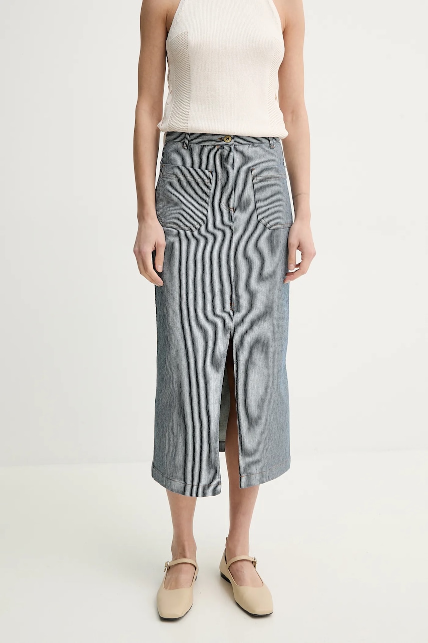 Φούστα Sessun χρώμα: ναυτικό μπλε, 25206005