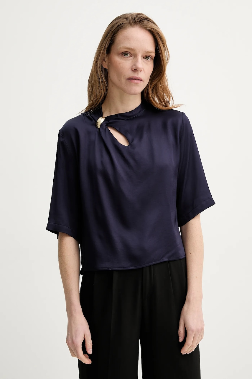 Μπλουζάκι Sessun χρώμα: ναυτικό μπλε, 25210039