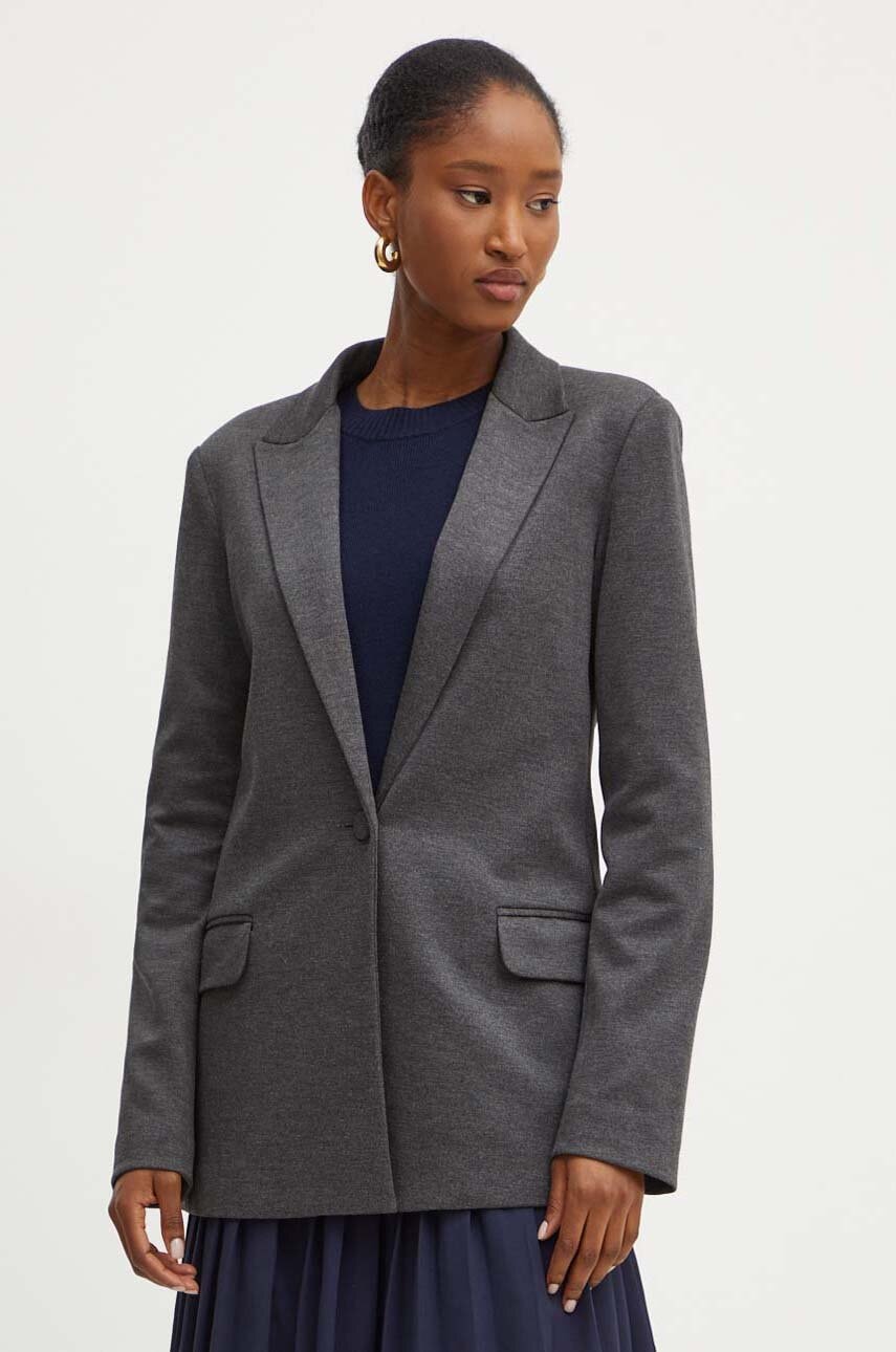 Σακάκι Silvian Heach LATHAN χρώμα: γκρι, GPA24118GC