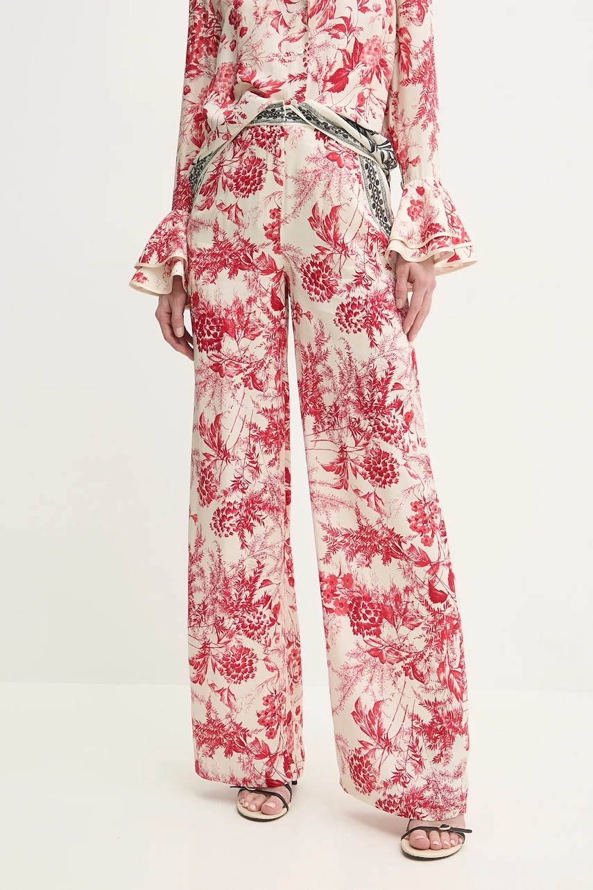 Παντελόνι Simona Corsellini χρώμα: μπεζ, P25CPPA002