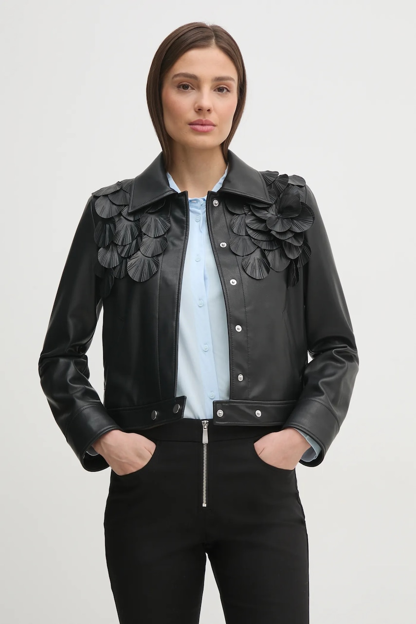 Μπουφάν Sisley χρώμα: μαύρο, 20BZLN05K