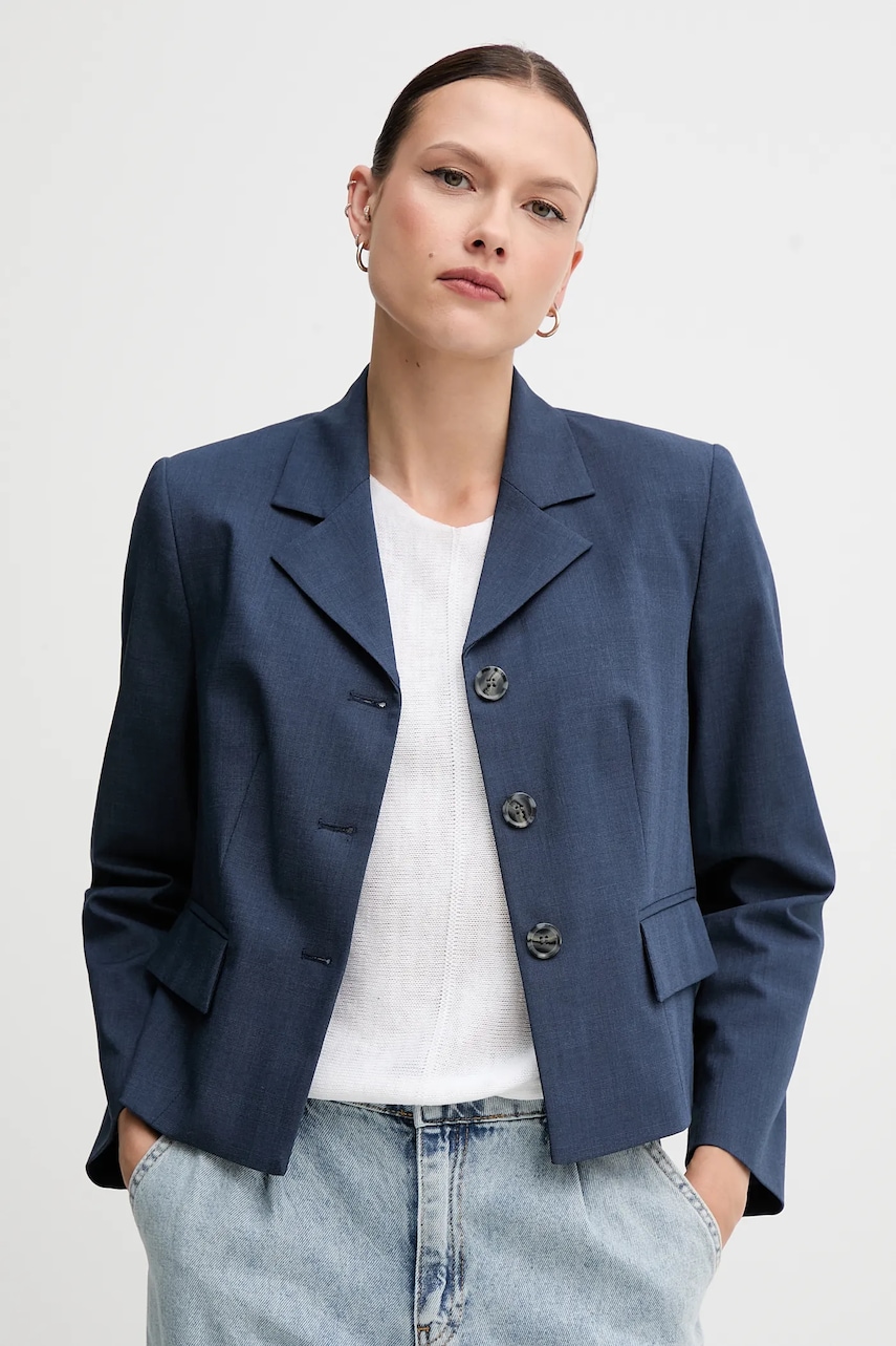 Σακάκι Sisley χρώμα: ναυτικό μπλε, 290TLW02W