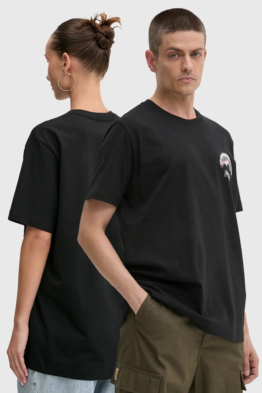 Βαμβακερό μπλουζάκι Sprayground χρώμα: μαύρο, SP679