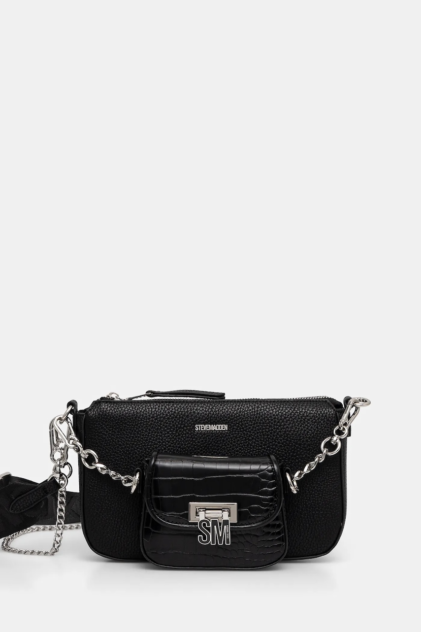 Τσάντα Steve Madden Bnaim χρώμα: μαύρο, SM13001550