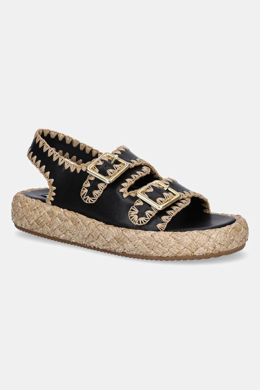 Δερμάτινα σανδάλια Steve Madden Portofino χρώμα: μαύρο, SM11003073