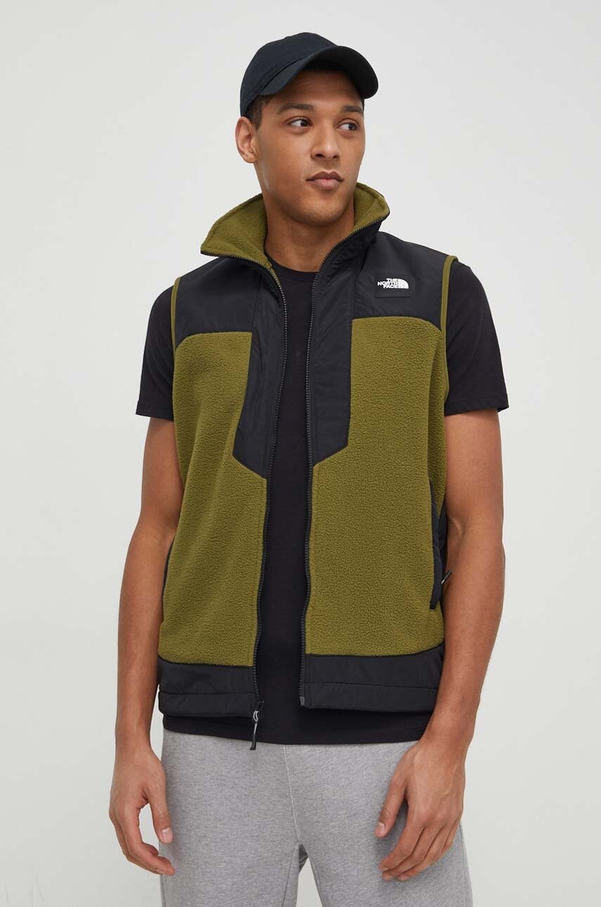 Αμάνικο μπουφάν The North Face χρώμα: πράσινο