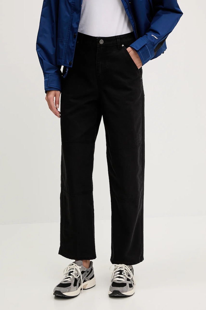 Βαμβακερό παντελόνι The North Face Cedar Canvas Work χρώμα: μαύρο, NF0A8B9DJK31