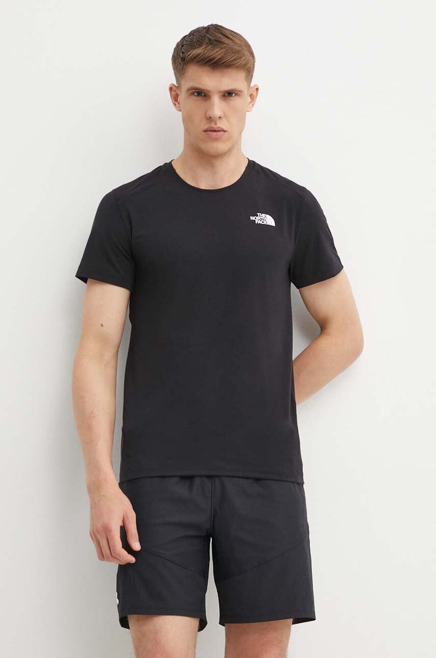 Αθλητικό μπλουζάκι The North Face Lightning Alpine χρώμα: μαύρο, NF0A87H7JK31