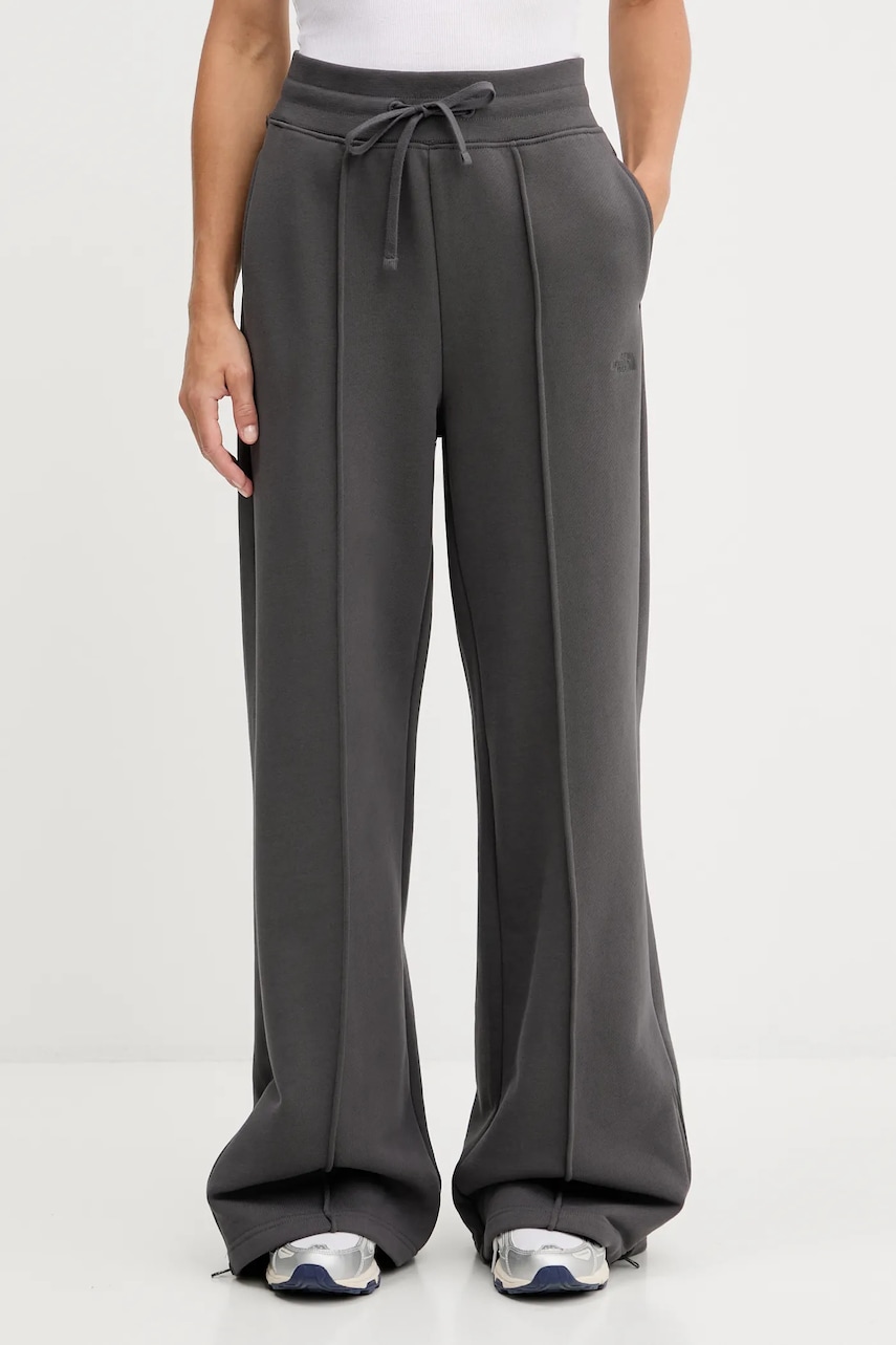 Βαμβακερό παντελόνι The North Face χρώμα: γκρι, NF0A8DZ4RHI1