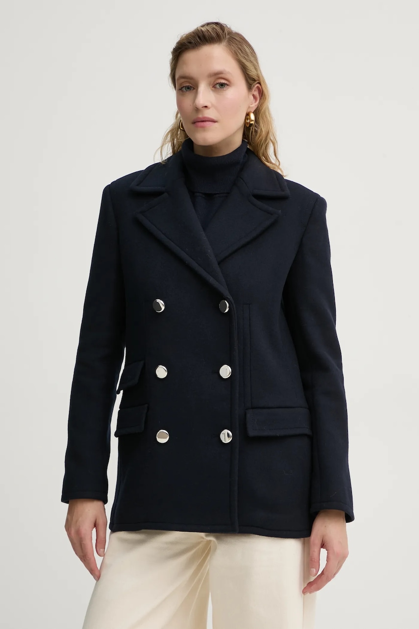 Μάλλινο σακάκι Theory χρώμα: ναυτικό μπλε, O0901404