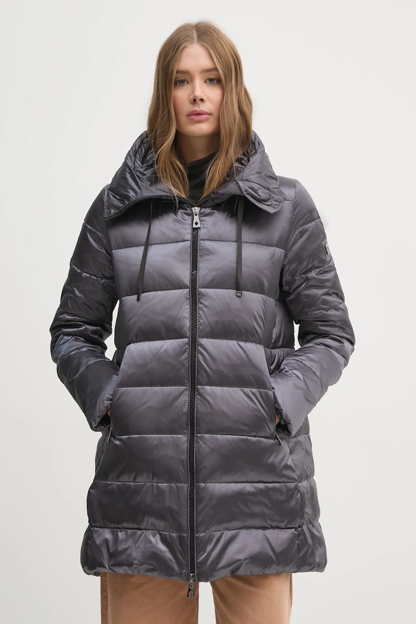 Μπουφάν με επένδυση από πούπουλα Tiffi χρώμα: γκρι,