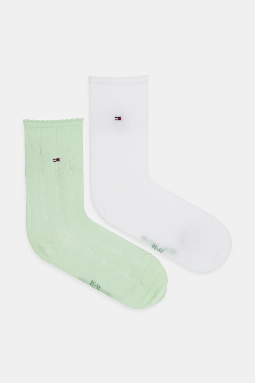 Κάλτσες Tommy Hilfiger 2-pack χρώμα: πράσινο, 701232610