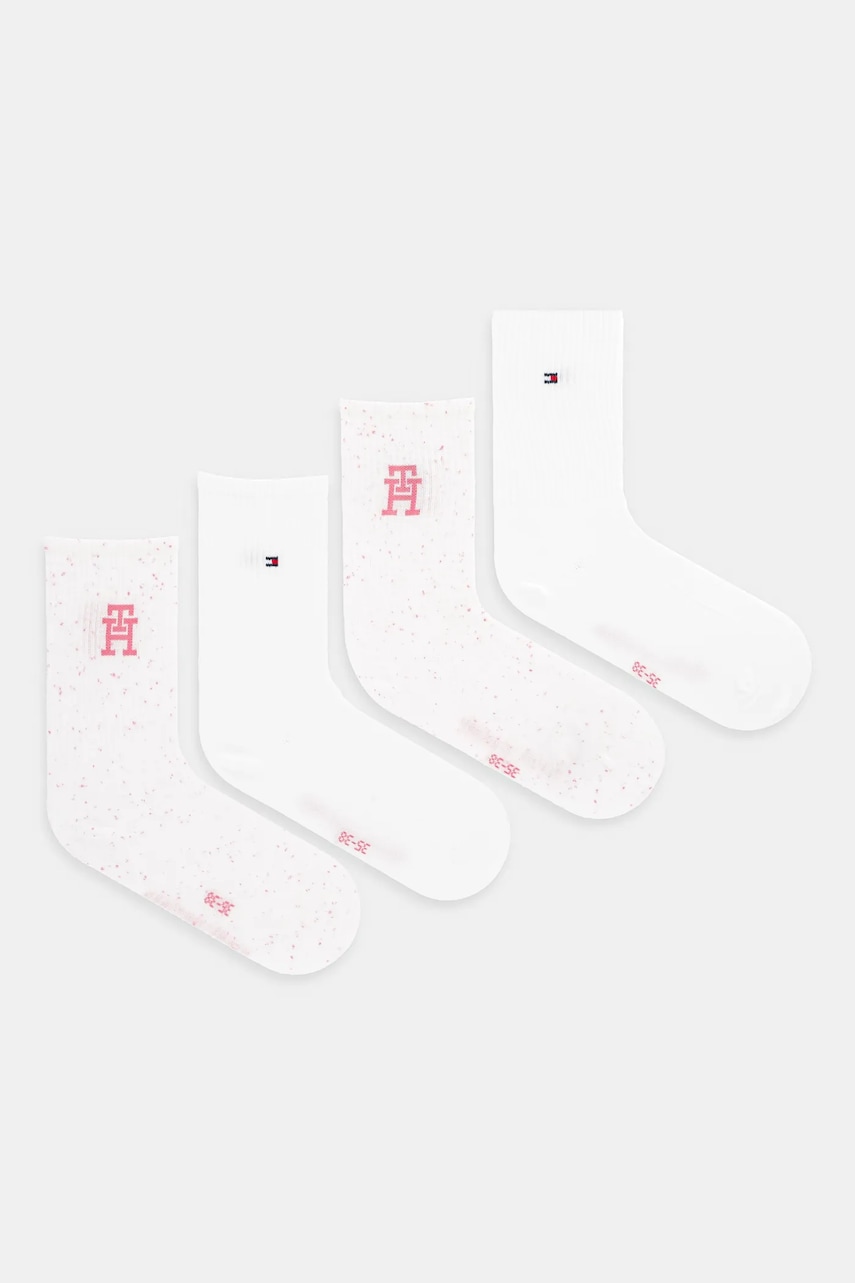 Κάλτσες Tommy Hilfiger 4-pack χρώμα: ροζ, 701235892