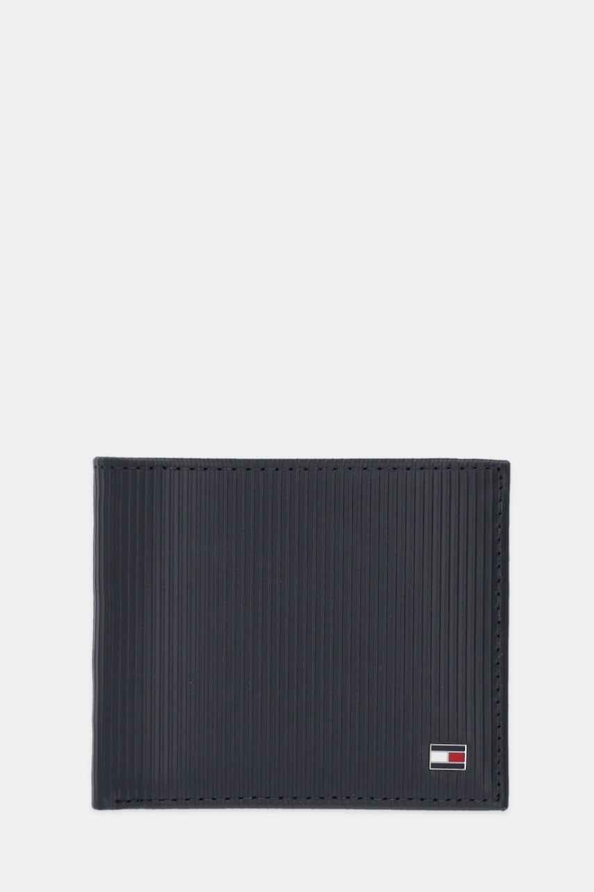 Δερμάτινο πορτοφόλι Tommy Hilfiger ανδρικό, χρώμα: ναυτικό μπλε, AM0AM13958