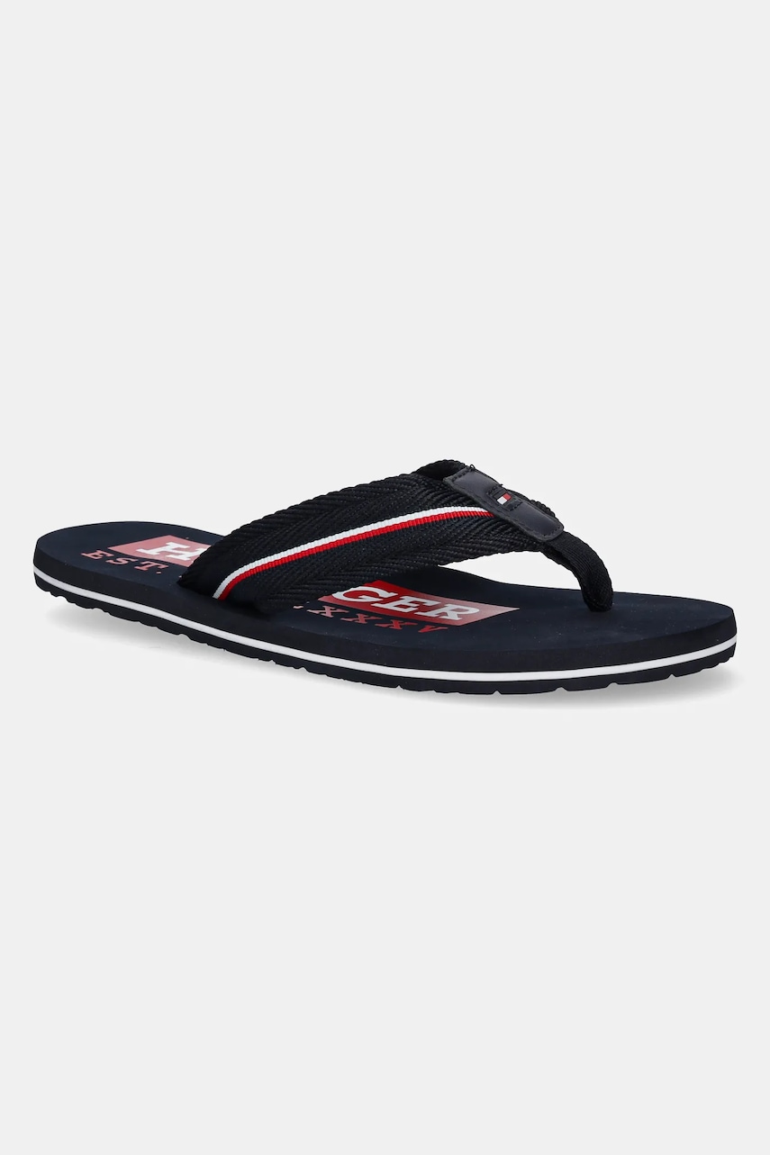 Σαγιονάρες Tommy Hilfiger CORPORATE HILFIGER BEACH SANDAL χρώμα: ναυτικό μπλε, FM0FM05436