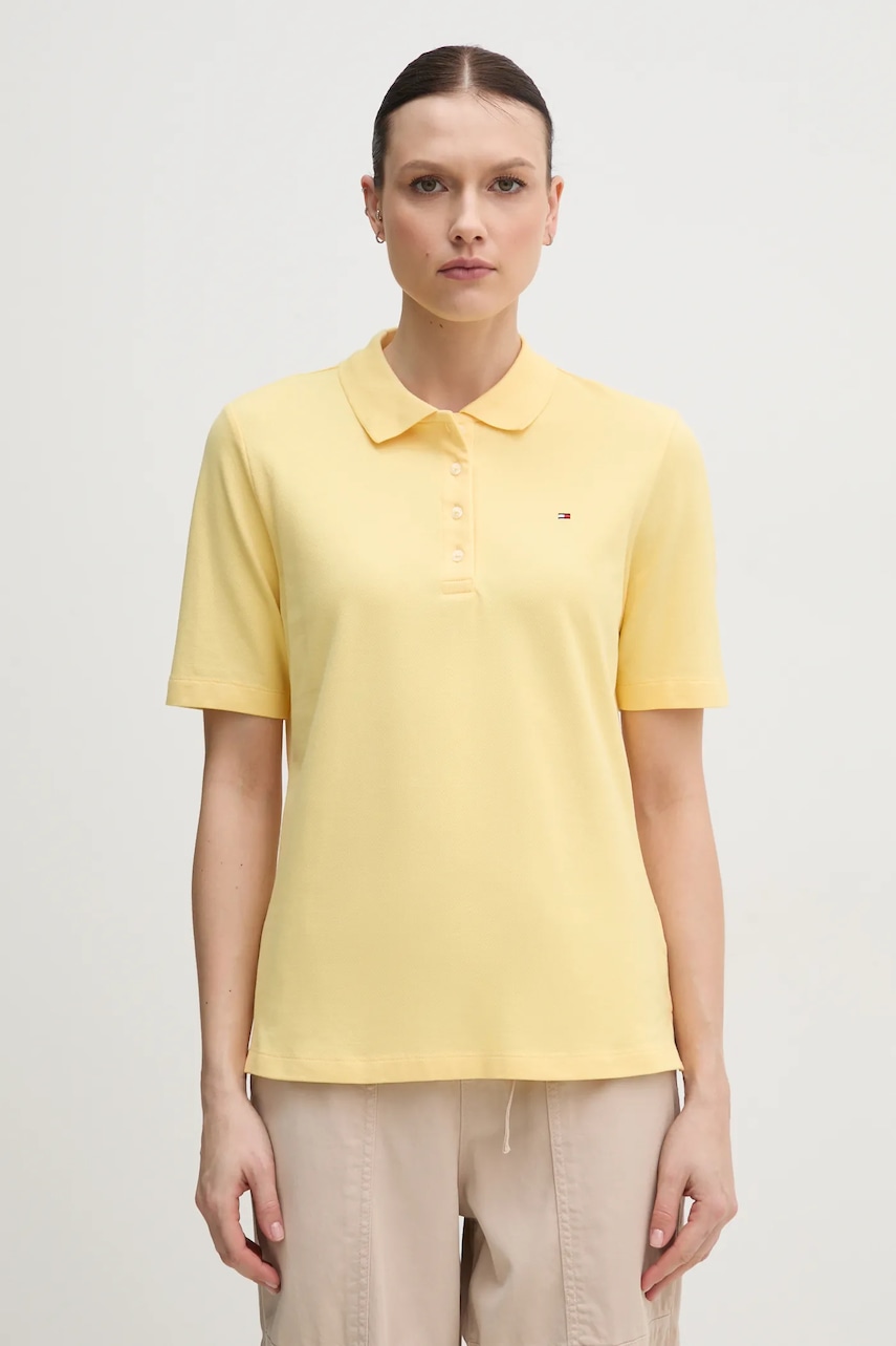 Πόλο Tommy Hilfiger χρώμα: ναυτικό μπλε, WW0WW43224