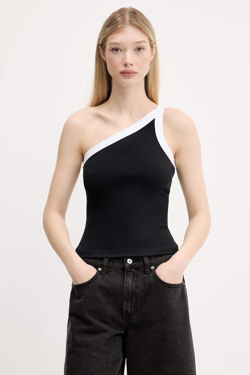 Top Abercrombie & Fitch χρώμα: μαύρο, KI139-5396