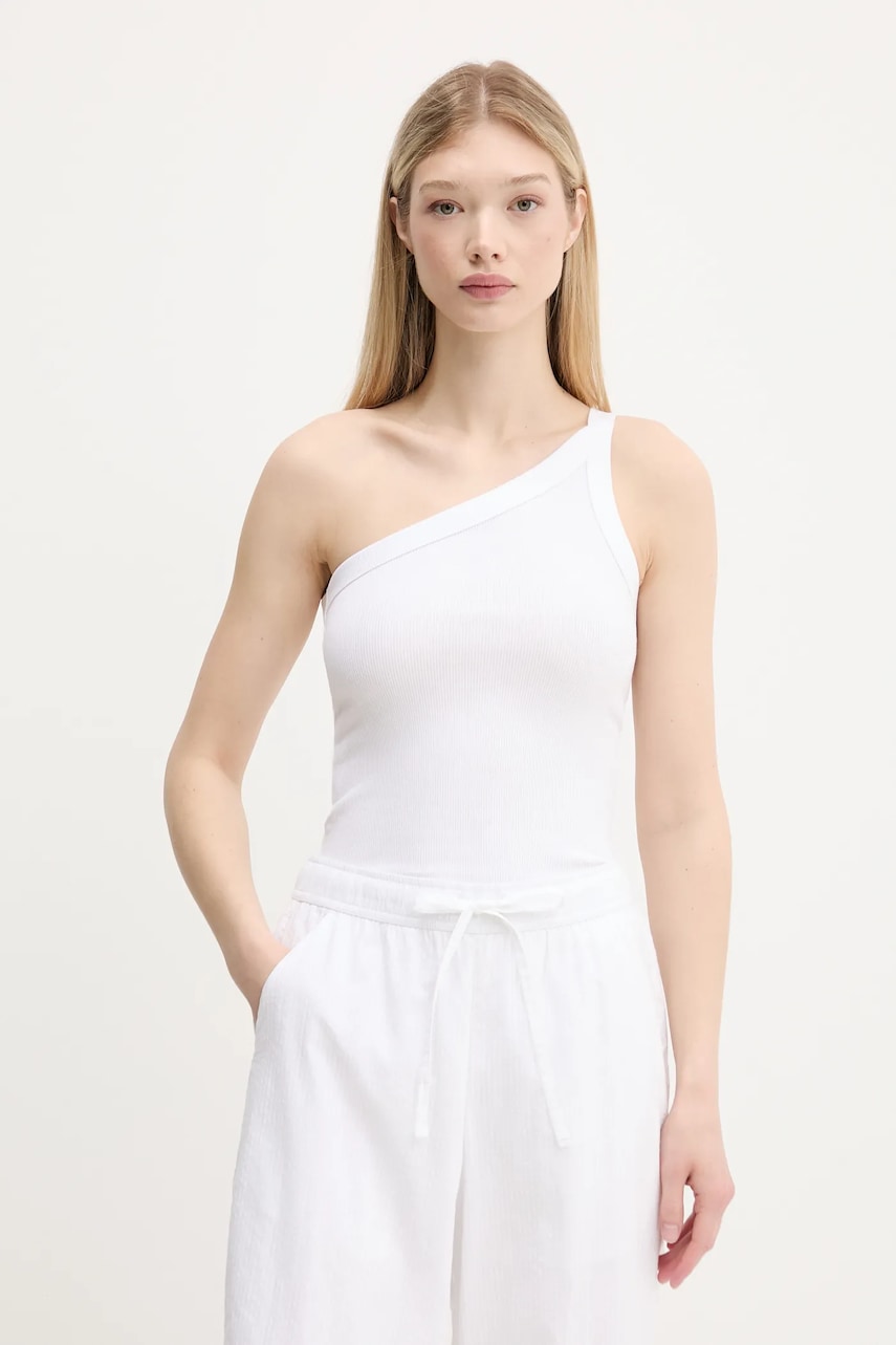 Top Abercrombie & Fitch χρώμα: άσπρο, KI139-5396
