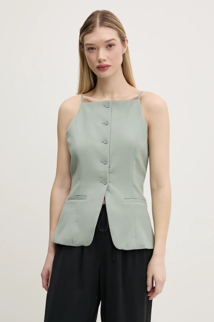 Top Abercrombie & Fitch χρώμα: πράσινο, KI140-5050