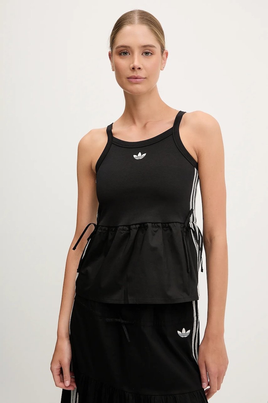Top adidas Originals Top χρώμα: μαύρο, KC0764