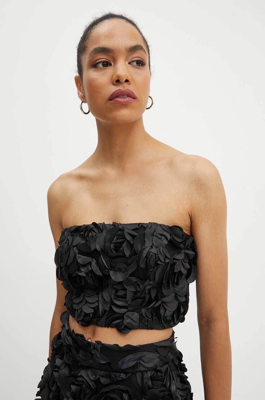 Top Rotate Cropped Top χρώμα: μαύρο, 112949100