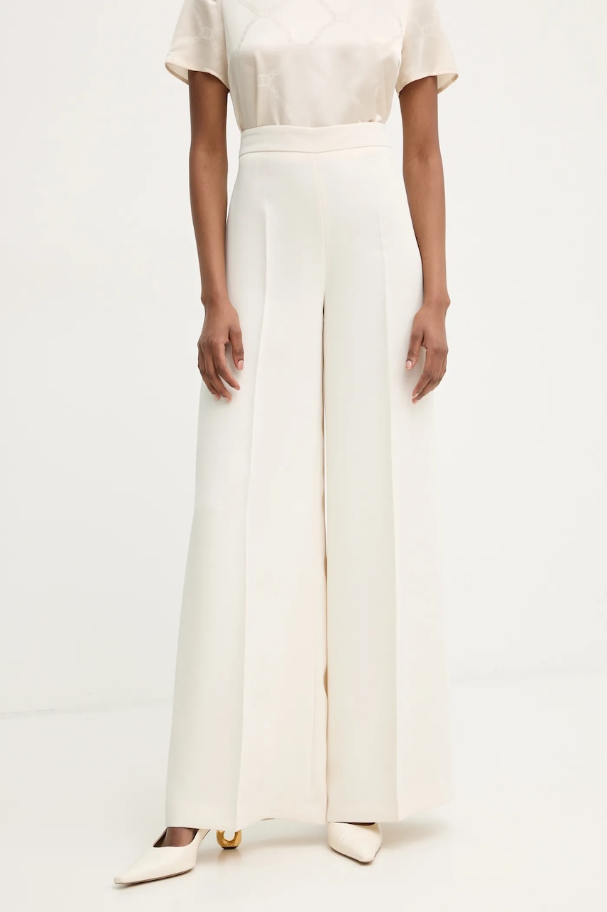 Παντελόνι Twinset χρώμα: μπεζ, 251TP2102